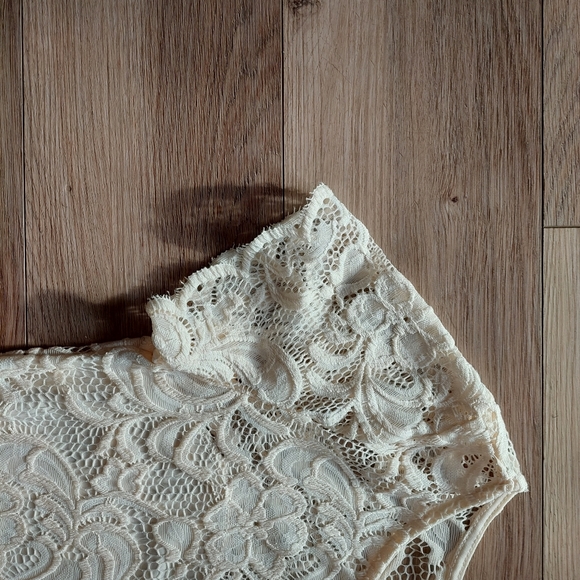 Ambiance Cream Lace Pencil Dress - Picture 6 of 7